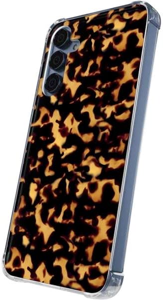 Skinit Clear Phone Case Compatible with Galaxy S24 - Tortoise Shell Design