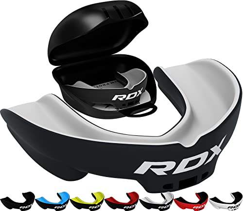 Image of RDX Mouth Guard for Boxing MMA Kickboxing Muay Thai Judo Karate - Adult Gum Shield Mouthpiece Jaw Protector with Storage Case, Martial Arts Football Lacrosse Hockey Contact Sports - Above 12 Years Age