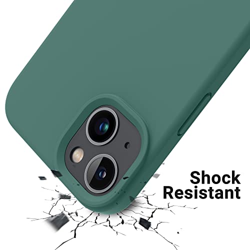 Otofly Designed For Iphone 14 Plus Case, Silicone Shockproof Slim Thin Phone Case For Iphone 14 Plus 6.7 Inch （Pine Green） #TOP7