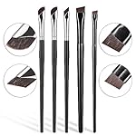 Etercycle 5-Piece Set Eyeliner Brushes for Precision Makeup Application - Fine Angled & Ultra Thin Slanted Flat Angle for Professional Beauty Cosmetic Tool - Image 2