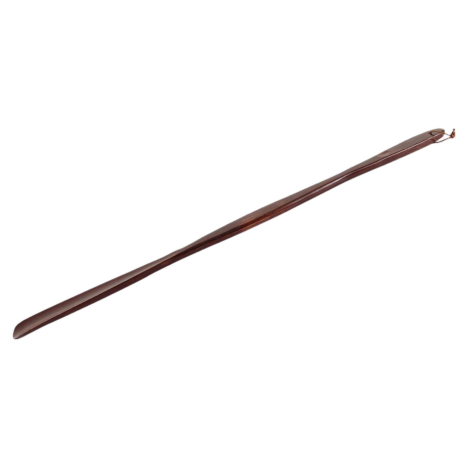 Calzador Madera Largo Portátil Extensible Funcional Ayuda Flexible con Cuerda para Hombres Mujeres Familiares Adecuado para Calzado de Cuero Hogar Reg