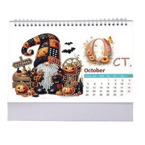 Calendario de escritorio de pintura de gema ideal para regalar a niños 7