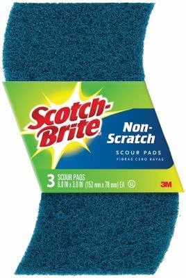 3M 623-10 Multi-Purpose No-Scratch Scouring Pad, 3-Pk. - Quantity 14