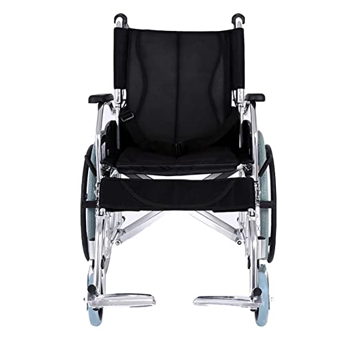 輸送用車椅子 軽量 折りたたみ式 高齢者用 大人用 車椅子 アルミ製 多機能 手動車椅子 ハンドブレーキ付き スイングアウェイフットレスト付き 障害のある高齢者や子供用