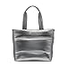 KARL LAGERFELD Women's Voyage Tote Bag, Silver, One Size