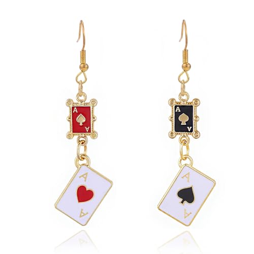 Boucles d'oreilles cœur rouge et horloge asymétrique : le cadeau idéal pour femme