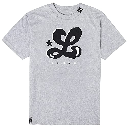 Lrg Men's Shakey L Logo T-Shirt, Athletic Grey #TOP27