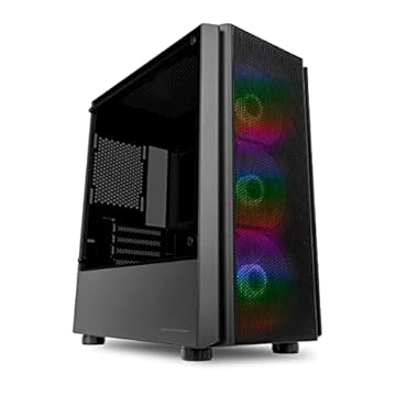 Gabinete Gamer Pichau Pulsar, RGB, Mid-Tower, Lateral de Vidro, Com 3 Fans RGB, Preto, PG-PSR-BRGB01