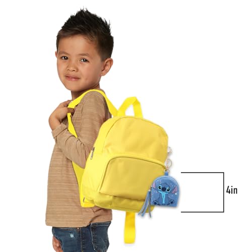 Disney Backpack Buddy Bag Clip Set - Bundle with 3 Mini Mickey Minnie & Stitch Keychain Pouches, Stickers and Door Hanger | Coin Purses for Girls3