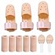Pluvyze 5 Stück Fingerschiene + 5 Fingerschutz Elastische Fingerschützer,Wiederverwendbar,Bequem und Atmungsaktiv,Verstellbar,Geeignet für Fingerbrüche,Verstauchungen