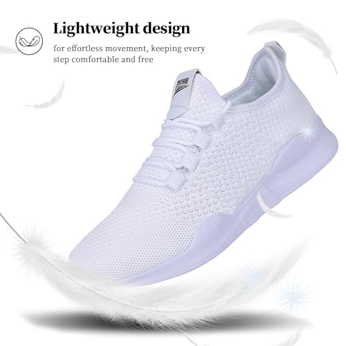 Image of Men's Running Shoes Lightweight Breathable Athletic Sneakers Non Slip Comfortable Walking Tennis Shoes for Gym Workout