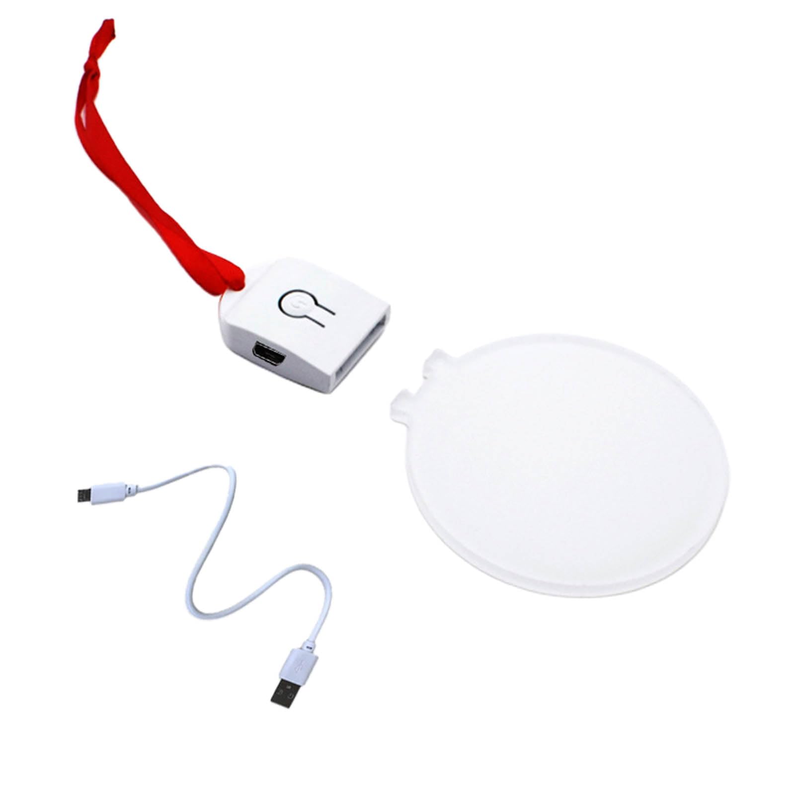 Adorno de Navidad de sublimación LED personalizado, sin terminar, redondo, acrílico, decoración navideña, suministros únicos para manualidades