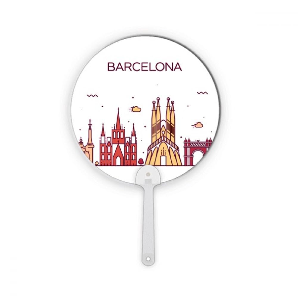 Plat Barcelone Espagne rond pour sublimer la décoration de votre salon