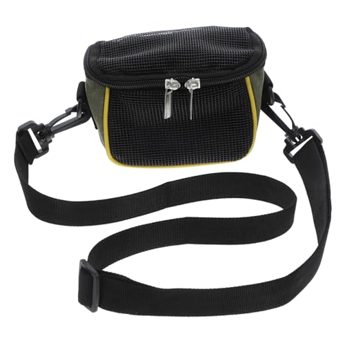Mikikit Adjustable Shoulder Strap Pet Carrier Bag for Guinea Pig Hamster Chinchilla Reptiles Lightweight Travel Pouch with Ventilation for Outdoor Activities and Organized Storage