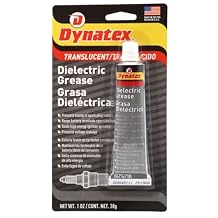 Dynatex Dielectric Grease 1 oz Tube - Silicone-Based, High Temp Vacuum & Water Resistant, Protects Electrical Connections, Non-Hardening Single