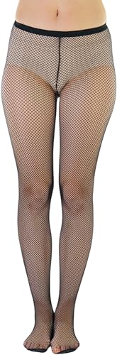 Image of ToBeInStyle Women's Sexy Vibrant Fine Classic Fishnet Full Footed Pantyhose