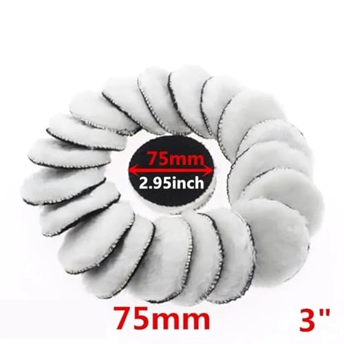 Almohadillas de pulir de 3 pulgadas esponjas para pulidoras de coche kit de 75mm 3
