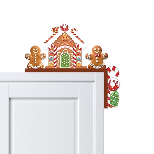 AHEJIOO Türrahmen Weihnachtsdeko Innen, Niedliche Zwerg...