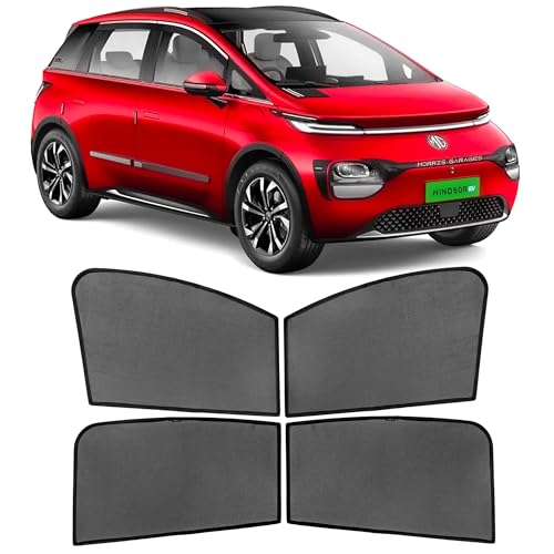 Image of AutoStory Custom Fit Black Mesh Car Sunshade for Windsor | UV & Heat Protection Car Window Curtains | Privacy Car Sun Shade | Breathable Vehicle Specific Side Window Shades