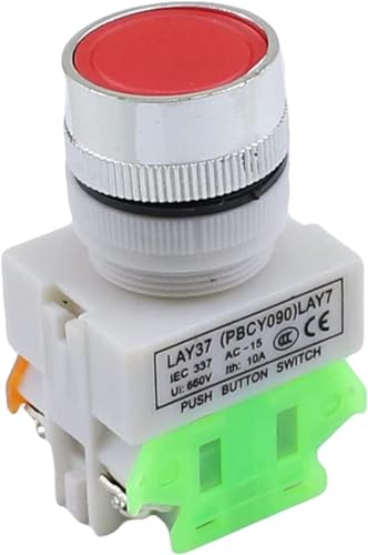 Interrupteur double tete réinitialisation automatique LAY7 lumineux pour panneau - 7