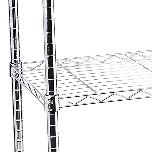 Honey-Can-Do Shf-01903 Adjustable Storage Shelving, 250-Pounds Per Shelf, Chrome, 3-Tier, 24Lx14Wx30H #TOP5