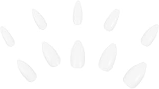 FRCOLOR 600Pcs Mulheres Unhas Postiças Pontas de Unhas Estilete Unhas Falsas Brancas Unhas Postiças Capa Completa Unhas Artificiais de Plástico Autoadesivas Unhas Artísticas