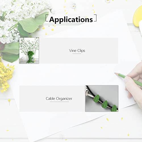 Plant Climbing Wall Fixture Clips, Hanging Plant Clips, 50 Pcs Vine Clips For Vines Traction, Invisible Self-Adhesive Leaf Plant Clips For Climbing Plants Plant Wall Climbing Clips For Wire Fixing #TOP6