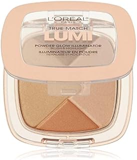 L'Oreal Paris True Match Lumi Powder Glow Illuminator, Golden [W102] 0.31 oz (Pack of 2)