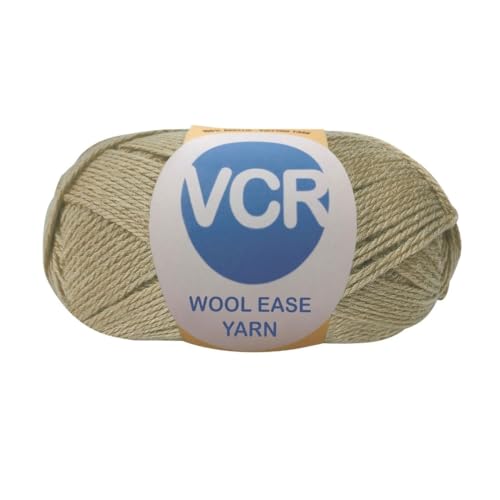 Image of VCR Greyish Brown Wool Ease Yarn, 100 Grams Hank, 260 Meters Length, 100% Wool Ball for Crochet and Knitting, Suitable for Mufflers, Scarves & cowls Pack of 1
