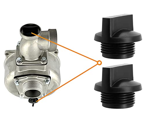 63405 Water Drain Thread Pump Plug & Seal O-Ring Fits For 2" 212Cc Harbor Predator 63405 Pacific Hydrostar 61986 68375 69774 212Cc 2" 3" 4" Water Pump Pack Of 2 #TOP13