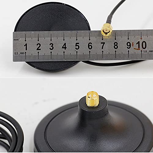 Wi-Fi Antenna Base, Huacam Hcm35N Wi-Fi Antenna Magnetic Stand Base Rp Sma Male To Female Connector With 10 Ft Extension Cable #TOP5