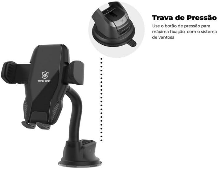 Gshield Suporte Veicular Universal para Celular com Haste de Ventosa e Clip para Ar Condicionado, Tank Dinamic