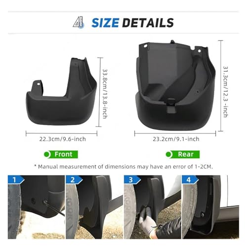 Bavettes avant pour CRV 2012-2016 garde-boue voiture protection bas caisse