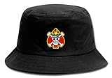 wanhongyue one piece monkey d luffy anime bucket hat cappello da pesca tesa larga upf50 + cappello da sole estivo pieghevole cappello pescatore nero/15