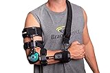 Medical Prescription Elbow Brace PDAC Approved L3760 Hinged Range of Motion with Shoulder Sling...