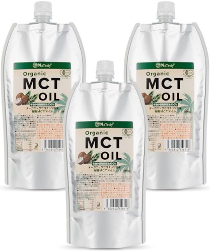 NaTruly�i�i�g�D���[�j �I�[�K�j�b�N MCT�I�C�� �������b�_100�� 360g 3�Z�b�g �p�E�` �L�@�R�R�i�b�c�R��100�� �L�@JAS�F�� ���_��