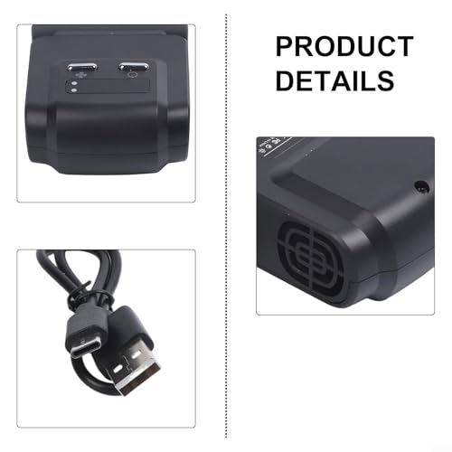 Ventilador de refrigeración turbo para Nintendo Switch para OLED, accesorio de juego alimentado por USB con luz indicadora para consola de muelle - imagen 8