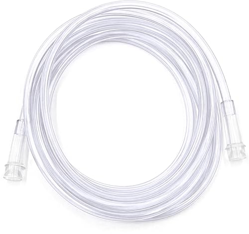 ResOne 25Ft Clear Oxygen Supply Tubing Crush Resistant Standard Connectors
