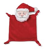 Bearington Baby Wee Santa, Small Christmas Stuffed Animal Lovey Security Blanket, 8
