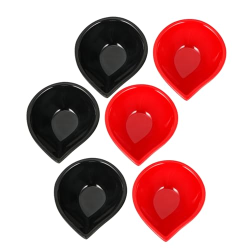 SOLUSTRE Unique Sauce Dipping Plates Set 6 Piece Collection for Seasoning Dishes