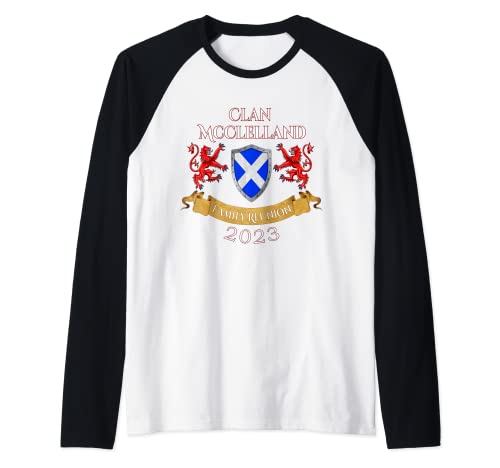 McClelland Family Reunion 2023 Clan escocés Camiseta Manga Raglan