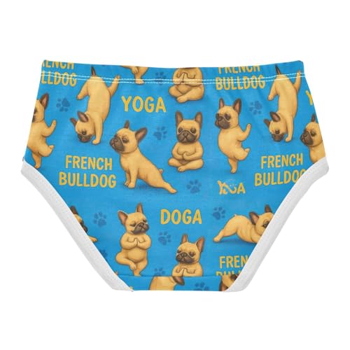 Joisal Girls Underwear Toddler 2t Cotton Girl Panties Cute Aesthetic Kids Briefs Undies Cute Funny French Bulldogs Blue2