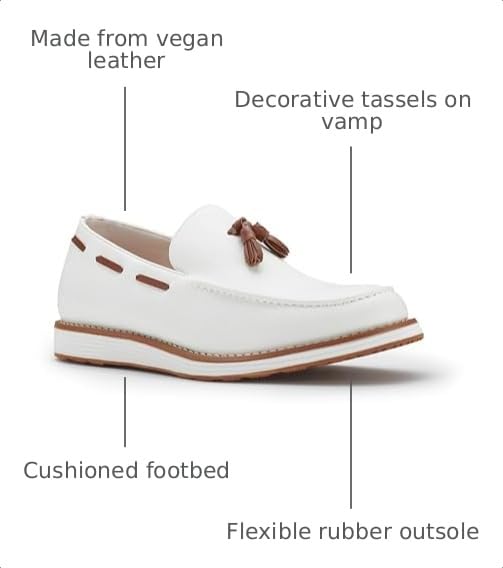 Image of Ferro Aldo Men's Premium Moc Toe Loafers | Casual & Dress Styles with Tassels & Horsebit Buckles