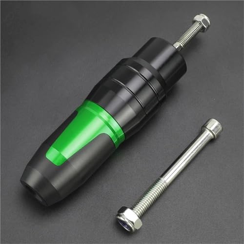 Curseur protection échappement moto Yamaha MT25 cadre anti chute vert
