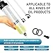Zosgrew Car Power Steering Fluid Extractor, 200cc Oil Suction Pump, Manual Extraction Oil Syringe with 2 Hoses, Universal for Most Cars (White)