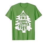 Funny Lazy Halloween Costume Pretend I'm A Little Happy Tree T-Shirt