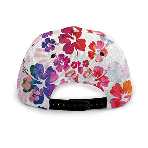 Baseball Cap Exotic Floral Print Island Theme Tropical Hawaii Flowers Pattern Art Print Dad Caps Hat Classic Fashion Casual Adjustable For Women Hats #TOP4