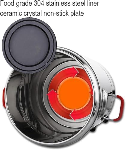 Professional 40L Stainless Steel Catering Urn - Large Capacity Hot Water Boiler Dispenser with 30-110°C Temperature Control for Cafés, Offices, and Home Use