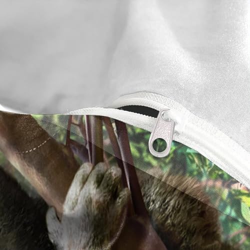 Linge de lit koala 220x240cm avec 3 pièces en microfibre douce et résistante pour lit King - 8