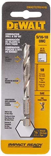 DEWALT DWADTQTR51618 Impact Ready 5/16" 18 UNC Drill Tap, 1/4" Capacity - image 4